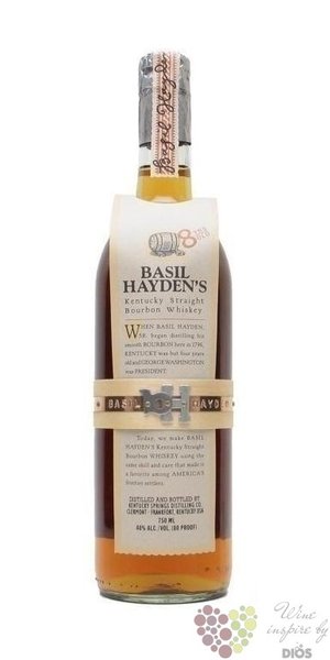 Basil Haydens 8 years old small batch bourbon whiskey by Jim Beam &amp; Co 40% vol.   0.70 l
