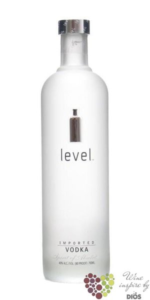 Absolut  Level  country of Sweden premium vodka 40% vol.  0.70 l