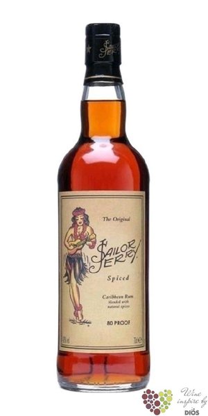 Sailor Jerry  Original Spiced  flavored Caribbean blended rum 40% vol.   0.70l