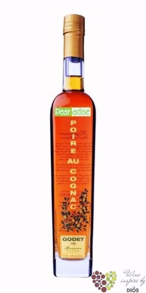 Godet  Pearadise  Poire au cognac liqueur 38% vol.   0.50 l