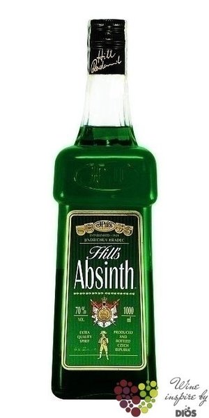 Absinth  Hills  Czech spirits by Hills distillery 70% vol.  1.00 l