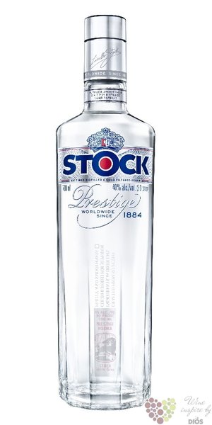Stock  Prestige  premium Bohemian vodka 40% vol.  0.70 l