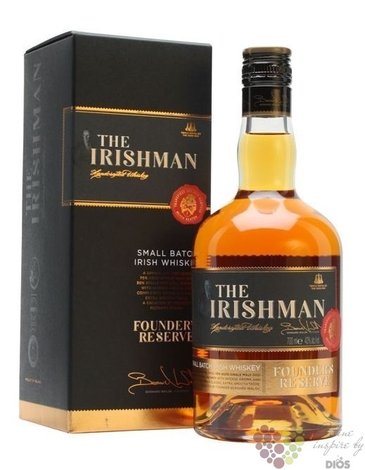 Irishman  Founders reserve  Irish pot still whiskey 40% vol.  0.70 l