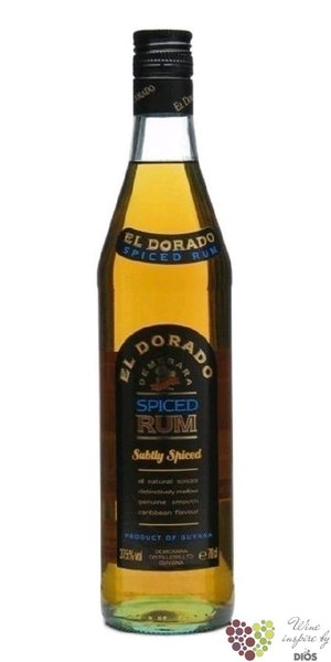 el Dorado  Subtly spiced  flavored rum of Guyana by Demerara 37.5% vol. 0.70 l
