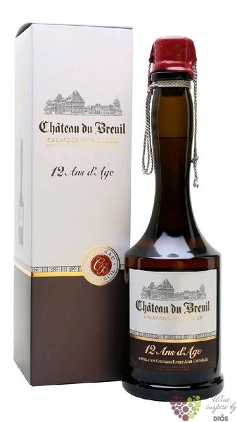 Chateau du Breuil  12 ans dAge  gift box Calvados Pays dAuge 41% vol.  2.00 l