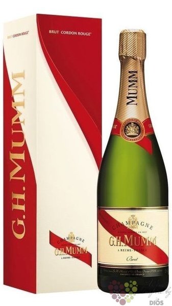 G.H.Mumm blanc  Cordon Rouge  gift box brut Champagne Aoc  0.75 l