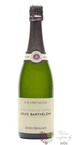 Louis Barthelmy  Topaze Zero dosage  brut nature Champagne Aoc  0.75 l