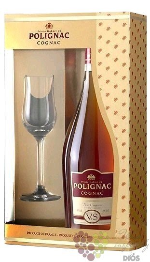 Prince Hubert de Polignac  VSOP  glass pack fine Cognac Aoc 40% vol.0.70 l
