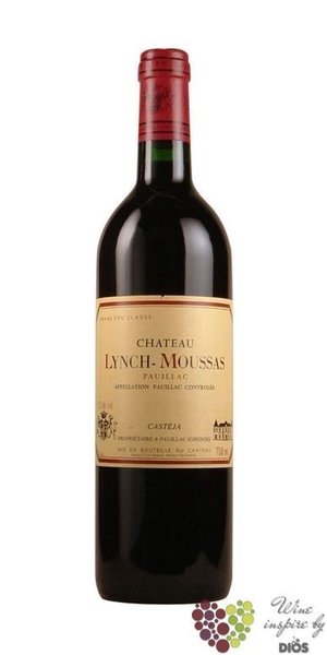 Chateau Lynch Moussas 2018 Pauillac 5me Grand cru class en 1855  0.75 l