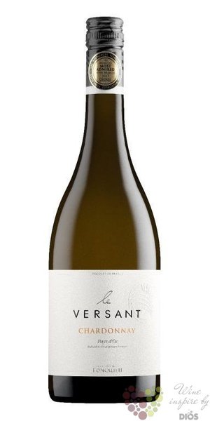 Chardonnay  le Versant  2019 Languedoc Roussillon Igp vignobles Foncalieu  0.75 l