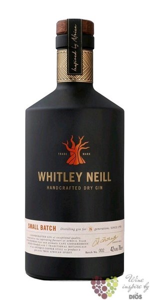 Whitley Neill  Original  British Dry gin 43% vol.  0.05 l