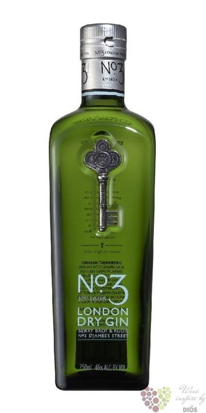 No.3 premium London dry gin by Berry Bros &amp; Rud 46% vol.  0.70 l