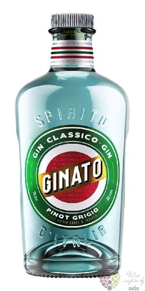 Ginato  Pinot Grigio  Italian flavoured gin 43% vol.  0.70 l