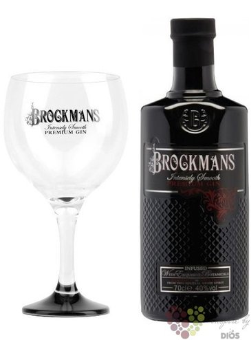 Brockmans  Intensely Smooth  gift set of premium English gin 40% vol.  0.70 l
