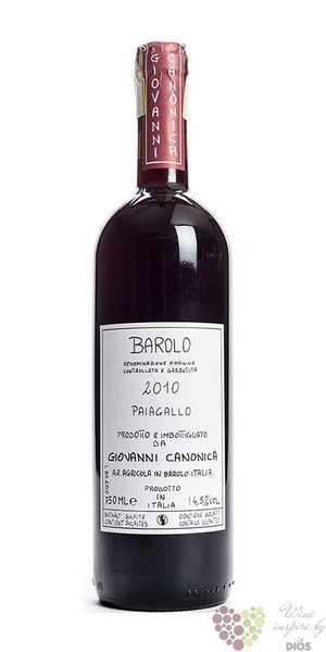 Barolo  Paiagallo  Docg 2018 Giovanni Canonica  0.75 l