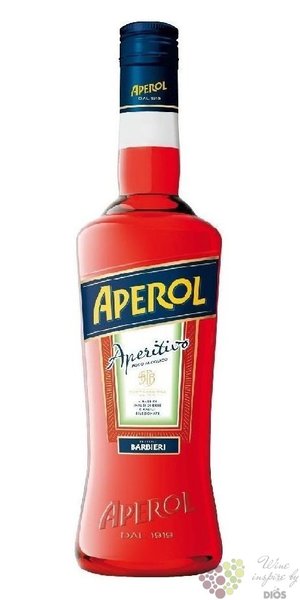 Aperol aperitivo Italian bitter liqueur by Barbieri 11% vol.  1.00 l