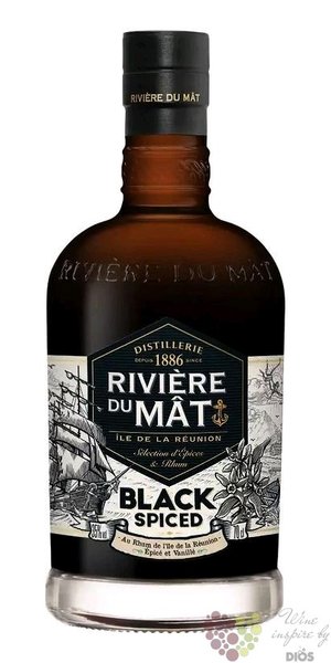 Riviere du Mat  Black Spiced  flavored Reunion rum 35% vol.  0.70 l