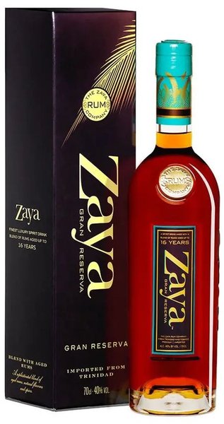 Zaya  Gran reserva  gift box aged Trinidad rum Wilson Daniels 40% vol.  0.70 l