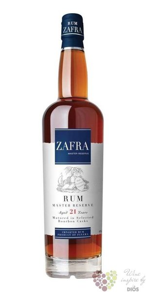Zafra  Master Reserve  aged 21 years in Bourbon cask rum of Panama 40% vol. 0.70 l