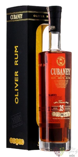 Cubaney Gran reserva  Tesoro  aged 25 years Dominican rum 38% vol.  0.70 l