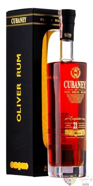 Cubaney  Exquisito  aged 21 years Dominican rum 38% vol.  0.70 l