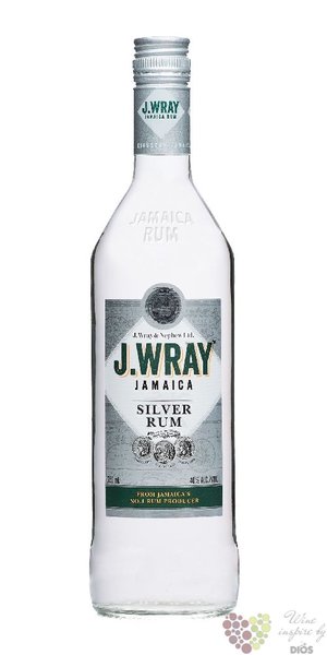 J.Wray  Silver  white Jamaican rum 40% vol.  0.70 l