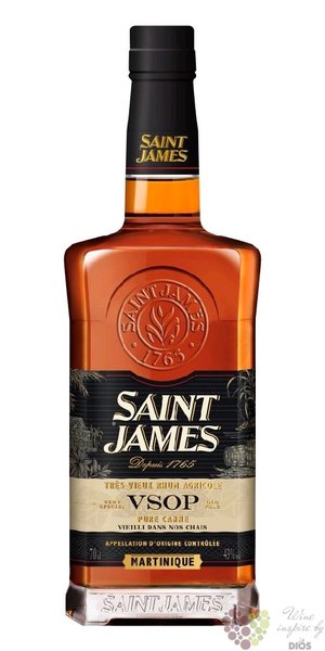 Saint James  VSOP  aged Martinique rum 43% vol.  0.70 l