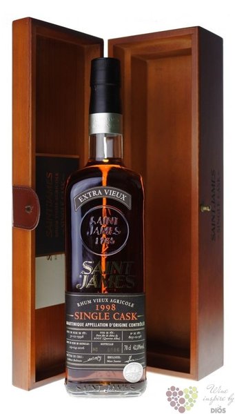 Saint James Single cask 1998 vintage Martinique rum 42.8% vol.  0.70 l