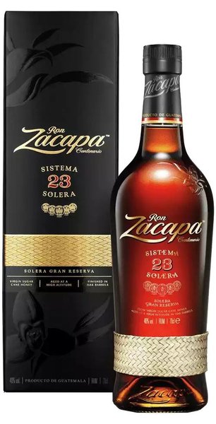 Zacapa Centenario  23 Solera Gran reserva  aged rum of Guatemala 40% vol.  1.00 l