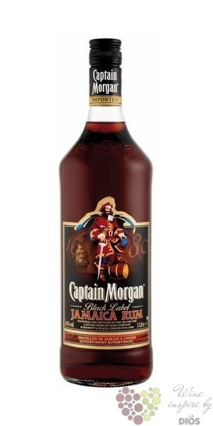 Captain Morgan  Jamaica Black label  Jamaican dark rum 40% vol.   0.70 l