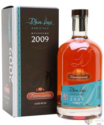 Damoiseau agricole vieux  Millesime  2009 aged Guadeloupe rum 42% vol.  0.70 l