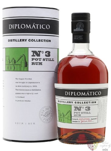 Diplomatico distillery edition  Batch no.3 Pot Still  aged rum of Venezuela 47% vol.  0.70 l