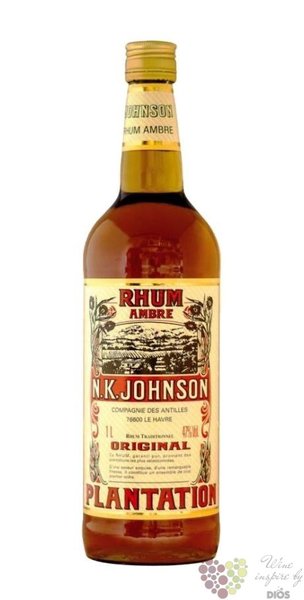 N.K.Johnson  Plantation ambre  carribean rum by comp.des Antilles 47% vol.   1.00 l