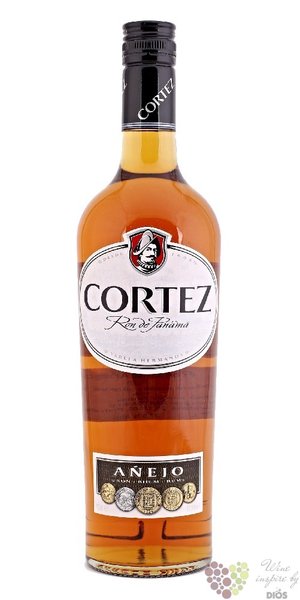 Cortez  Aejo  aged 3 years rum of Panama 40% vol.  0.70 l