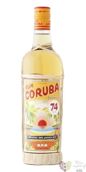 Coruba  Overproof NPU Dark  aged Jamaican rum 74% vol.  0.70 l