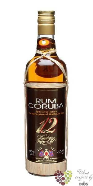 Coruba aged 12 years premium Jamaican rum 40% vol.  0.70 l