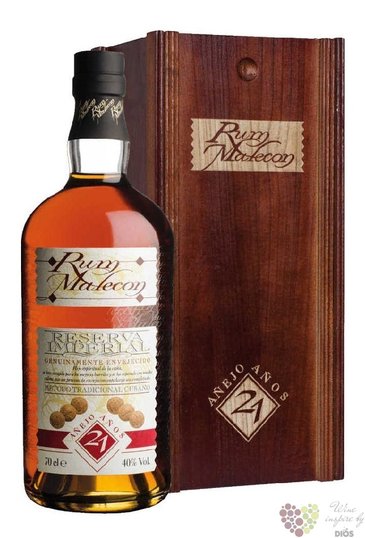 Malecon  Reserva Imperial  aged 21 years Panamas rum 40% vol.  0.70 l