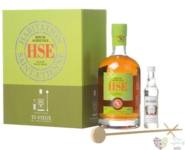 HSE Saint Etienne vieux  Elev sous Bois  gift set Martinique rum 42% vol.0.70 l