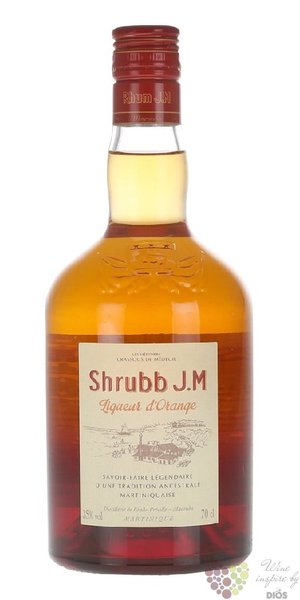 J.M Rhum  Shrubb liqueur dOrange  Martinique flavored rum 35% vol.  0.70l