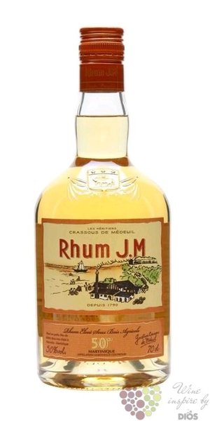 J.M Rhum  Gold  aged Martinique rum 50% vol.  0.70 l