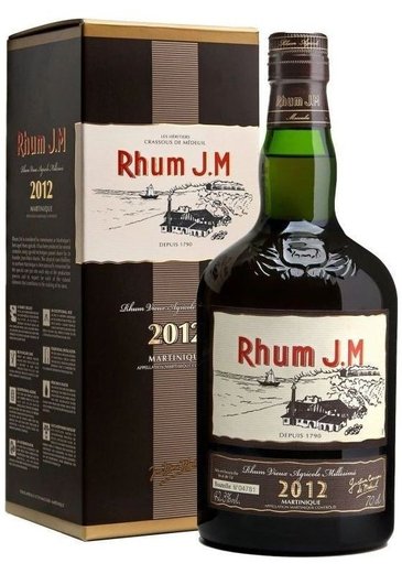 J.M Rhum 2012 vintage Martinique rum  42.3% vol.  0.70 l