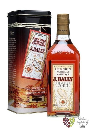 J.Bally  Millesime 2002  vintage Martinique rum 43% vol.   0.70 l