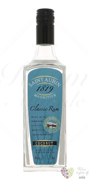 Saint Aubin  Coconut Classic  flavored rum of Mauritius 40% vol.   0.70 l