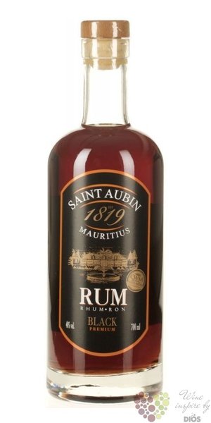 Saint Aubin  Black Premium  aged Mauritian rum 40% vol.   0.70 l