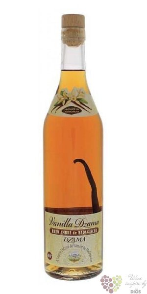 Dzama vieux  Vanilla Ambre  flavored rum of Madagaskar 40% vol.  0.70 l