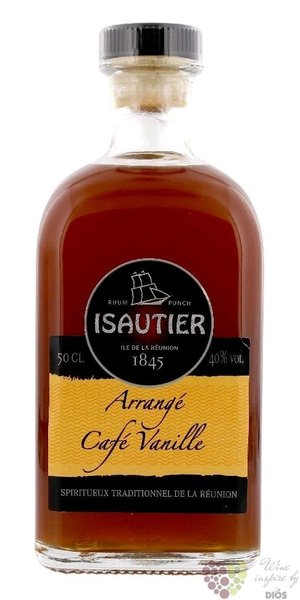 Isautier Arrang  Caf vanille  flavored Reunion rum 40% vol.  0.50 l