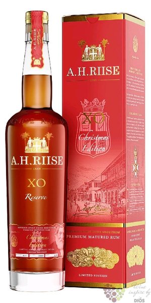 A.H. Riise XO Reserve  Christmas edition  Caribbean rum 40% vol.  0.70 l