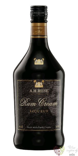 A.H. Riise  Fresh cream &amp; Rum  Carribean rum cream liqueur 17% vol.  0.70 l
