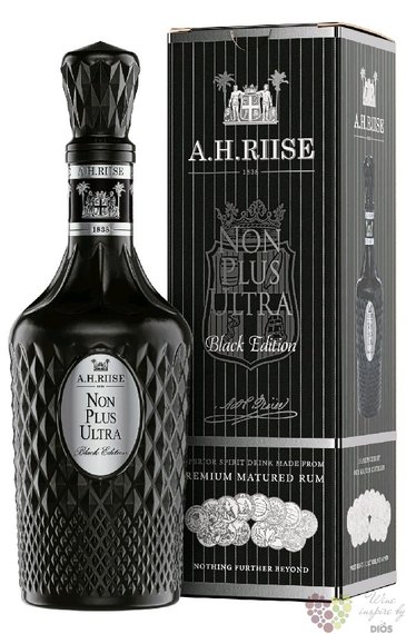 A.H. Riise Non Plus ultra  Black Edition  Virgin islands rum 42% vol.  0.70 l