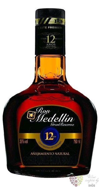 Medellin  Gran Reserva  aged 12 years Colombian rum 37.5% vol.    0.70 l